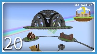 FTB Sky Factory 3  Main Base Dome Build  E20 Modded Skyblock Minecraft 1102 [upl. by Yesnyl]