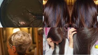 Henna hair dye to get darker hair color How to make henna paste for grey hair  Makeup Secrets [upl. by Aibun289]