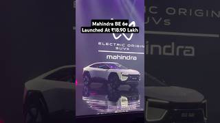 Mahindra BE 6eLaunched At ₹1890 Lakhmahindra be6e ev newcar carnews trending mahindrabe6 [upl. by Ardnassac]