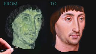 How to Paint a Flemish Portrait with Verdaccio [upl. by Aliel]