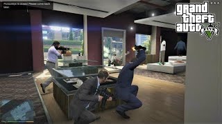 GTA 5  Franklin Michael and Trevors Five Star Escape From PONSONBYS  83 [upl. by Mutz]