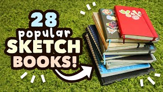 28 Popular Sketchbooks  Sketchbook Masterlist based on your comments [upl. by Schurman418]