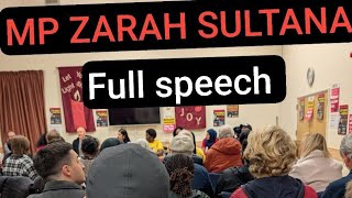 MP Zarah Sultana full speech on racism 111024 [upl. by Alfeus]