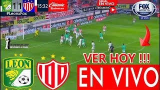 León vs Necaxa En Vivo DONDE VER A QUE HORA JUEGA LEON VS NECAXA PARTIDO HOY J4 TV Fox Sports [upl. by Neelsaj]