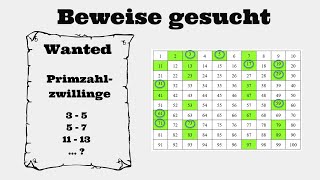 Primzahlzwillinge  Gibt es unendlich viele Mathematische Beweise gesucht [upl. by Gnof]