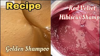 AwlaReethaShikakai Herbal Shampoo  Golden Shampoo  Red Velvet Hibiscus Shampoo  Recipe [upl. by Yroc360]