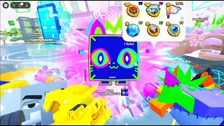 I GOT HUGE HOLOGRAPHIC CAT Pet sim 99 [upl. by Nob]