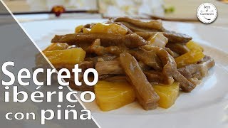 Secreto ibérico con piña Saca el Cucharón [upl. by Nareik]