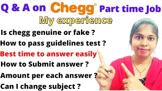 how to answer in chegg  chegg expert  chegg india  chegg part time  sravanthikrishna [upl. by Enilegna679]