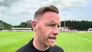 INTERVIEW Brackley Town Manager Gavin Cowan on Shrewsbury Town Friendly [upl. by Neelyahs]