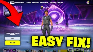 How To Fix NO SONGS FOUND in Fortnite FESTIVAL MAIN STAGE Fortnite Festival Kicked [upl. by Ainwat27]