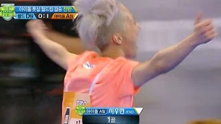 【TVPP】XiuminEXO  First goal in Final 시우민엑소  결승전 시우민 선취골  2014 Idol Futsal Worldcup [upl. by Bridge]