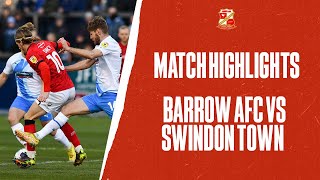 Barrow 01 Swindon Town  Match Highlights [upl. by Golub180]