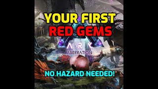 First Red Gems On Aberration Ark Ascended [upl. by Glassco]