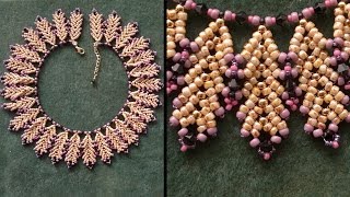 Beading4perfectionists  quotCoral Reefquot necklace with TOHO and Miyuki beads beading tutorial [upl. by Myke]