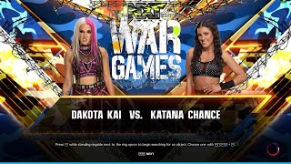 WWE 2K23  Dakota Kai vs Katana Chance  WWE NXT War Games  PC Gameplay  RTX 3050 [upl. by Enelrac]