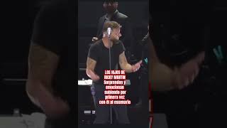 LOS HIJOS DE RICKY MARTIN EN EL ESCENARIOparati shortviral shortvideo shortsvideo shortsmusica [upl. by Vish]