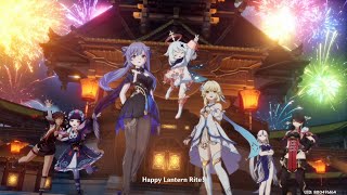 Lantern Rite Cutscene CN Dub  EN Sub ft Keqing amp Ning Guangs new skins [upl. by Ettenauq823]