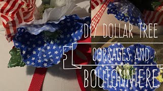 DIY Dollar Tree Corsages and Boutonnieres [upl. by Aitret]