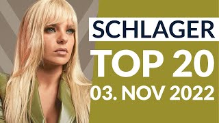 Schlager Charts Top 20  03 November 2022 [upl. by Aicilec]