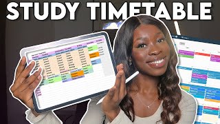 HOW TO MAKE THE BEST STUDY TIMETABLE that youll actually stick to ✨📚 [upl. by Kila]