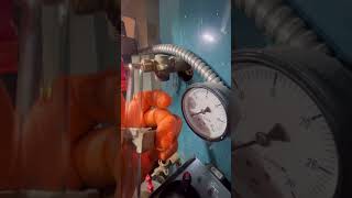 Gauge glass replacement on steam boiler boiler heating hvac [upl. by Greenwald]