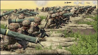 50 T90 vs 50 JAVELIN  SIMULATION  Ultimate Tank Buster  Combat Mission Black Sea Gameplay [upl. by Compton]