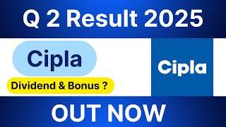 Cipla share Q2 Result 2025  Cipla share latest news today  Cipla bonus and dividend news [upl. by Colton]