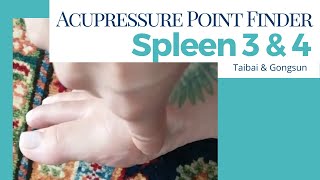 Spleen 3 amp Spleen 4 Acupressure Point Finder  Digestion Points [upl. by Keen677]