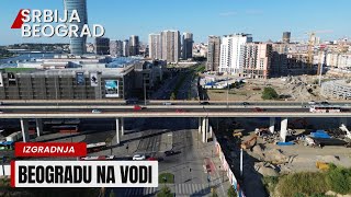 Beograd na vodi Sava Promenada Zgrade u izgradnji Kula Beograd [upl. by Sumner]