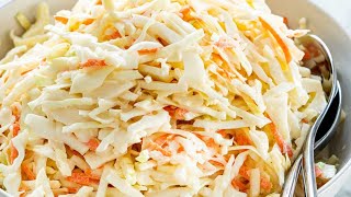 Coleslaw Recipe  Restaurant style Coleslaw [upl. by Pollard]