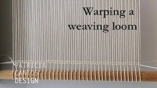 Warp a loom  Weaving lesson for beginners [upl. by Olva]