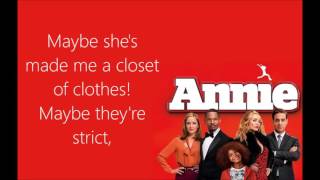 Maybe Lyrics Annie 2014 [upl. by Greyso]