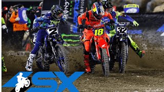 Supercross Round 1 450SX Highlights  Anaheim CA Angel Stadium  Jan 6 2024 [upl. by Aitercul48]