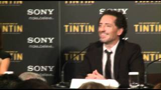 Gad Elmaleh quotla créativité na pas de nationalitéquot conférence de presse Tintin à Bruxelles [upl. by Moshe228]