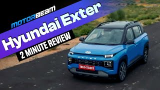 Hyundai Exter  Quick n Fast Review  MotorBeam [upl. by Anire]