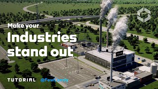 Making Your Industries Stand Out  Inspirational Builds  Cities Skylines II [upl. by Htepsle]