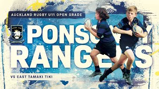 U11  Ponsonby Rangers vs East Tamaki Tiki  Junior Rugby Highlights [upl. by Yaffit562]