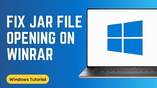 How To Fix Jar File Opening in WinRAR [upl. by Cosme]