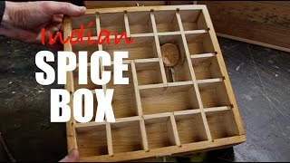 Masala Dabba Indian Spice Box made from Reclaimed Wood [upl. by Essirehs]