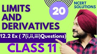 20 Limits and Derivatives  Class 11th Maths NCERT  Ex 122  Questions 7i ii iii [upl. by Darej934]