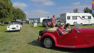 RAW FOOTAGE scampston steam rally 2024 cars and motorbikes [upl. by Dorrie]