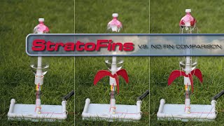 No Fins vs Fins Comparison  Terminate the Tumble w StratoFins [upl. by Occor256]