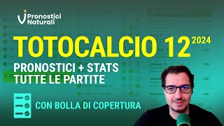 Totocalcio 12 Tutti i Pronostici  Bolla Copertura con Jackpot IL13 da 105000 euro [upl. by Pan]