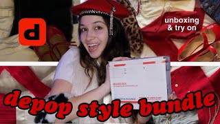 30 depop style bundle unboxing MYSTERY [upl. by Aernda544]