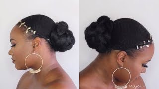 CHIGNON FACILE ET ELEGANT DE MARIAGE  DE CEREMONIE [upl. by Roch]