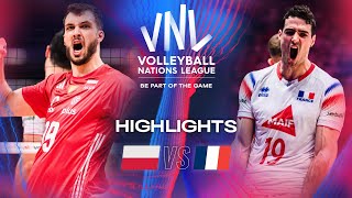 🇵🇱 POL vs 🇫🇷 FRA  Semi Finals  Highlights  Mens VNL 2024 [upl. by Thorfinn657]