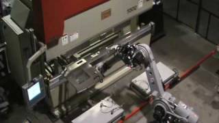 Motoman Robot with Accurpress Accell Press [upl. by Hairahcez62]