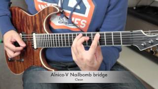 BKP Tutorial Ceramic vs Alnico V magnet in a bridge humbucker [upl. by Attegroeg]