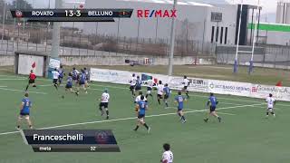 Highlights  Rugby Rovato vs Rugby Belluno  Serie B 202324 [upl. by Pip]